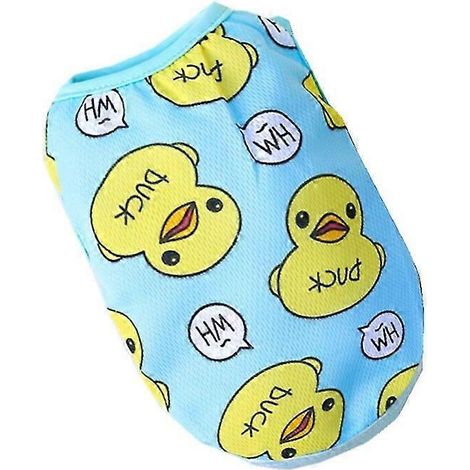 Ropa adorable para perros pequeños, camiseta de algodón con estampado de frutas para cachorros y gatos, chaleco de verano para mascotas, ropa para chihuahuas y pugs. (1/5)