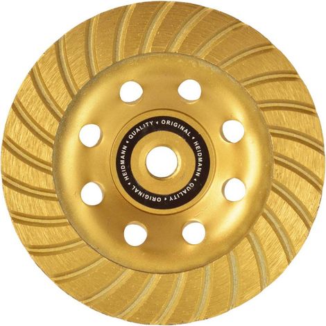 Disque HEIDMANN diamanté à meuler le béton simple piste Ø125 mm - M14 (1/3)