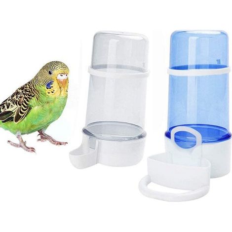Distributeur Automatique Pour Oiseaux - Bouteille Alimentaire 415 ml - Convient Perroquets Et Pigeons - 15 x 13,5 x 8 cm - 1 Pièce (1/5)
