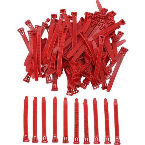 Adjustable chicken leg bands, colorfast, numbered poultry identification tags for red duck and goose, 100 pieces (1/5)