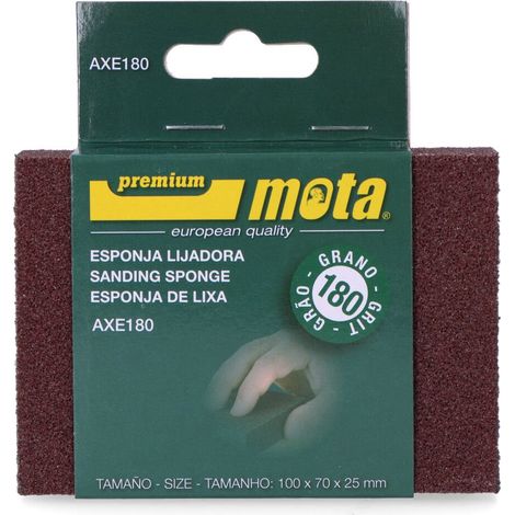 Carta abrasiva spugna con ossido di alluminio, grana 180, Axe180 Mota (1/2)
