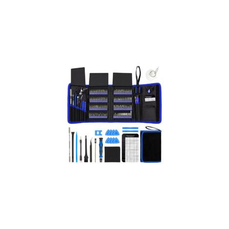Set di cacciaviti di precisione da 142 pezzi, kit professionale di strumenti per la riparazione di dispositivi elettronici come computer, PC, laptop, tablet e console di gioco - Crezuo