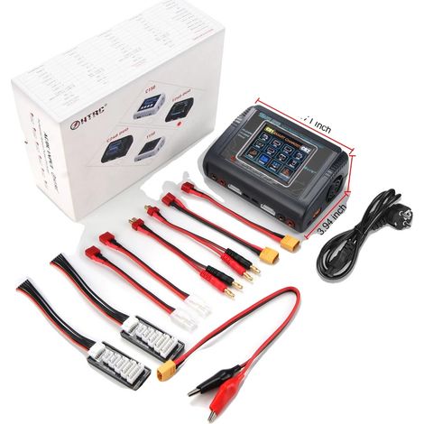 Chargeur RC, fonctionnement à double canal, sortie haute puissance, PRISE EU (1/2)