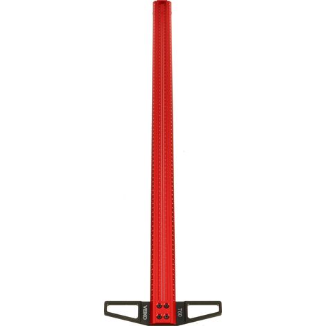 Règle T-Type Marking Ruler Multifonction Woodworking Tool Ruler 760mm Fantablau (1/2)