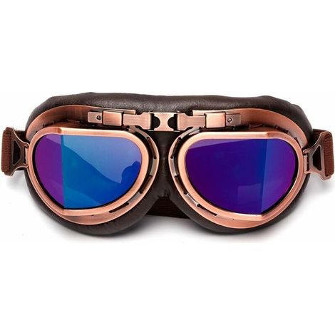Protective goggles for motorcycle riders/aviators. Tinted lenses. (1/5)