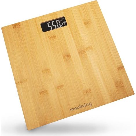 Bilancia Pesapersone Digitale in Bamboo Max 180 kg Innoliving (1/2)