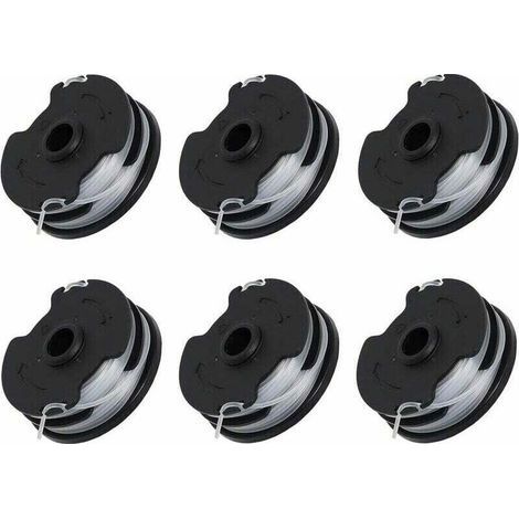 ZM. Lot de 6 bobines de rechange pour débroussailleuse sans fil Parkside PRTA 20-Li C3 IAN351753 (1/4)