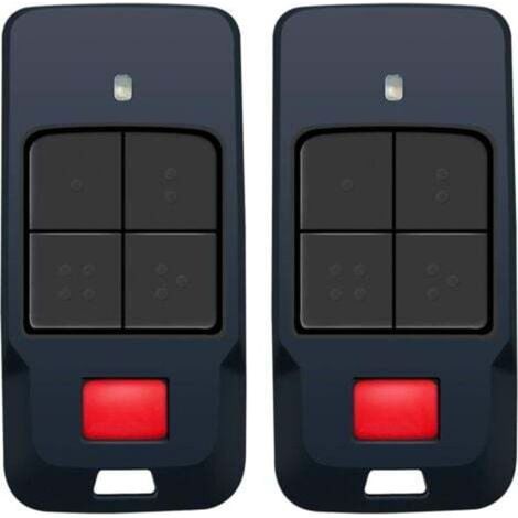 Dos transmisores de control remoto para puertas de garaje compatibles con BFT Mitto Cool C4/C2, frecuencia de 433 MHz, codificación de código variable.