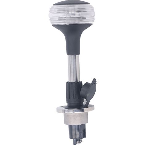 Lampe de bateau ronde à ancre, 9 pouces, USCG, 2nm, IP65, LED, Navigation avec Base amovible, 10 à 24V DC, 3W