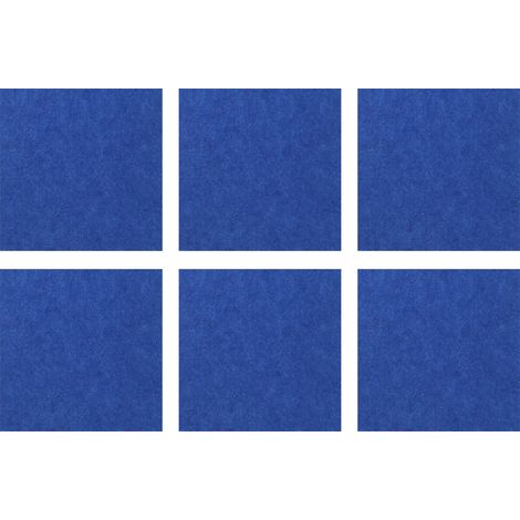 6 Panneaux Acoustiques en Mousse Absorbante pour Studio, Home Cinéma et KTV - Bleu (1/5)