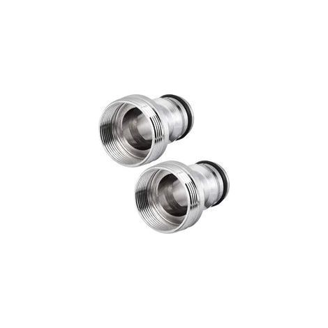 Universelle Wasserhahnanschlüsse für Mischer, 2 Stück, M24 Schlauchadapter, Wasserhahn-Schlauchadapter, Gartenschlauchanschluss, Messing-Wasserhahnauslauf für Gartenschläuche (1/5)