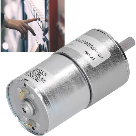12-V-Gleichstrom-Getriebemotor, drehmomentstarker Mikrountersetzungsmotor, zentrale Abtriebswelle, Untersetzungsgetriebe mit 37 mm Durchmesser ZGA37RG 29R-12V (1/5)