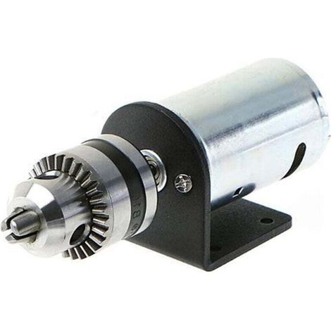 Moteur 555 de presse à tour DC 12V-36V, avec mandrin de perceuse à main Miniature et support de montage, ensemble d'outils de bricolage (1/4)