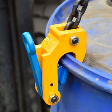 Pinces de levage pour fûts d'huile, outils de levage, pinces à quatre mâchoires pour chariots élévateurs, pinces de préhension pour fûts d'huile, pinces à double chaîne pour fûts d'huile de 0,5 tonne (1/5)