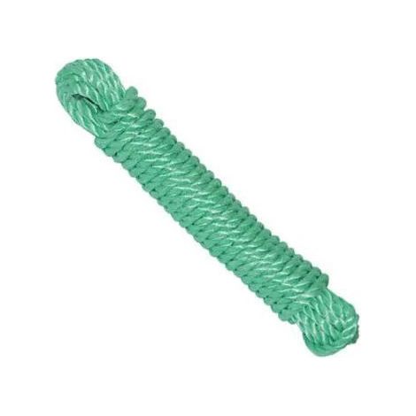 CORDAGE POLYPRO 8MM ECHEVEAU 10M BLANC OU VERT