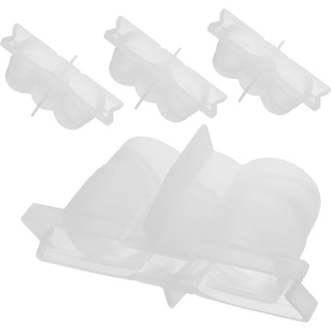 4 Pièces Moule Bougeoir Silicone Nœud Moules Résine Réutilisables pour Fabrication Bougies Parfumées DIY Support Décoratif Artisanal (1/5)
