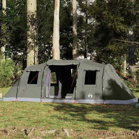 Tunnel Camping Tent for 6 Persons, PU Coated Polyester Fabric, Wind and Rain Resistant, Double Bedroom with Cable Port, Easy Setup, (1/5)