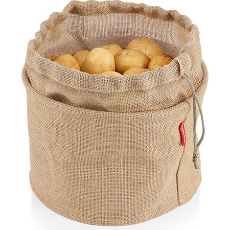 „4Food“ Gemüsebeutel aus Naturjute mit wasserdichter Beschichtung (8,5l) (1/2)