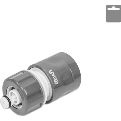 Connettore rapido Maan per tubo da giardino con funzione di arresto, linea Aqua 3/4" blister