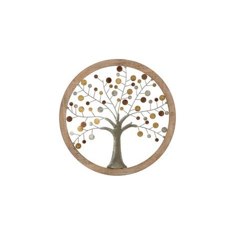 Panneau mural avec miroir albero della vita cm ø 61x1,8 (1/5)