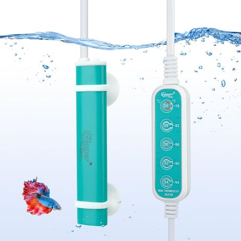 Mini Chauffage Aquarium, Submersible Chauffages pour Aquarium avec Contrôleur Externe Affichage Numérique, Chauffage Aquarium Tortue Convient aux Petits Aquariums (50W) (1/5)