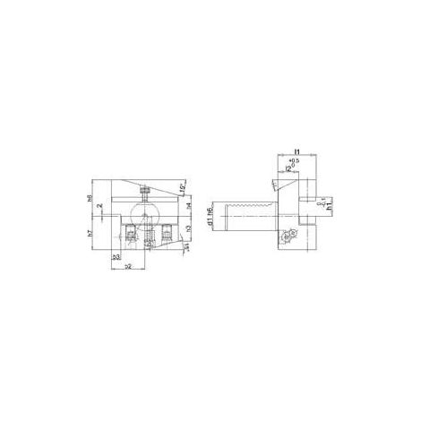 Porte-outil radial VDI,gauche forme B4 50x32mm Up FORTIS (1/4)