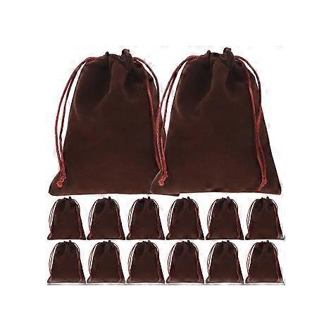 20 Stück Schmuckaufbewahrungsbeutel, Verpackungsbeutel, Schmuckaufbewahrungsbeutel, kurze Plüschbeutel, Geschenkbeutel mit Kordelzug