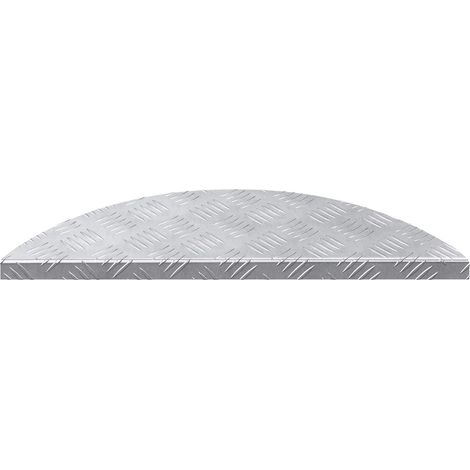 Nez de marche 5 pcs Argenté 60 x 18 x 2,5 cm Aluminium (1/3)