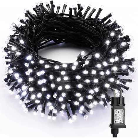 Weihnachtsbaum-Lichterkette, 30 m, 300 LEDs, Weihnachtslicht, Außen- und Innenbereich, kühles Weiß, 8 Modi, wasserdichte Lichterkette für Party, Baum, Hochzeit, Hotel, Zuhause, Geburtstagsdekoration, (1/5)