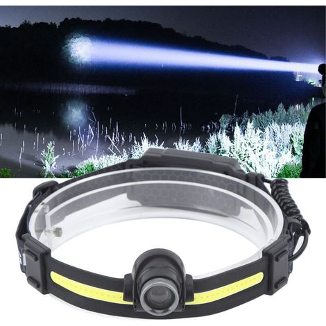 LED Headlamp with Motion Detection, Ultra Bright Rechargeable Waterproof Outdoor Headlamp for Fishing and Running