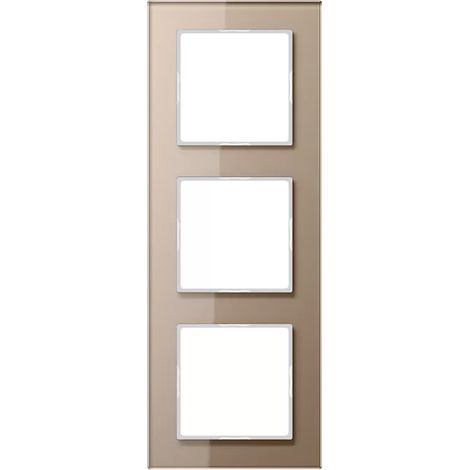 Jung Glasrahmen 3fach champ waage-/senkrecht AC 583 GL CH (1/2)