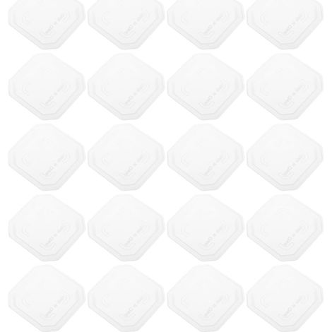 Untersetzer Durchsichtige Quadratische aus Kunststoff 20