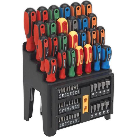 Sealey Siegen Screwdriver, Bit & Nut Driver Set 61pc S01152