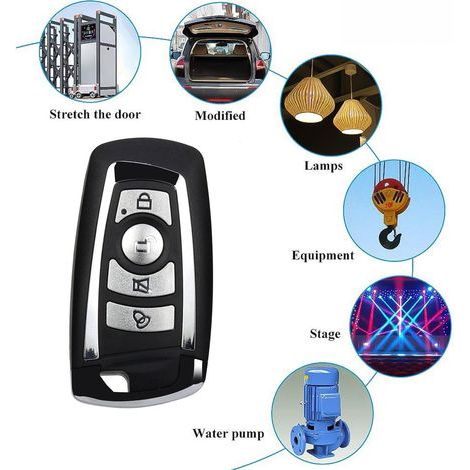 315 MHz 4-button wireless remote control for gates, garage doors, and shutters – Easy cloning – Model KB-080A (1/4)