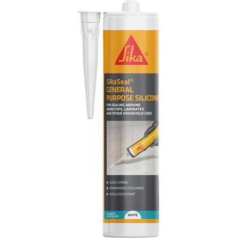 Everbuild Sika 907160 SikaSeal General Purpose Silicone White 260ml EVB907160