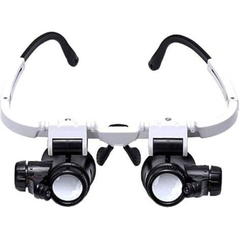 Loupe Binoculaire - Grossissement 8X 15X 23X - Éclairage LED Réglable - Pour Horlogers Bijoutiers Électroniciens - 1 Pièce (1/5)
