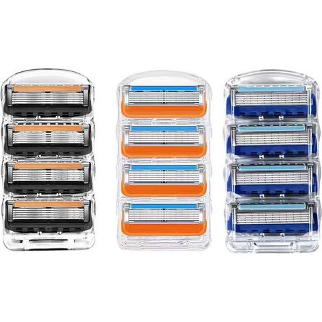 Elektrische Herrenrasierer – Ersatzklingen für Gillette Fusion 5-Klingen-Rasierer (12er-Packung) (1/5)