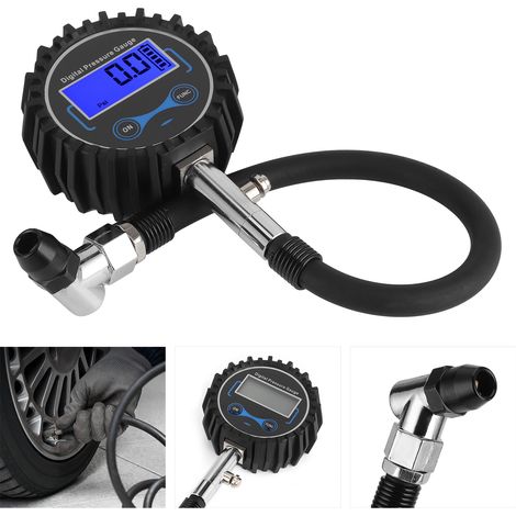 Jauge de Pression des Pneus Numérique LCD 200 PSI pour Voiture et Moto - 4 Unités (1/5)