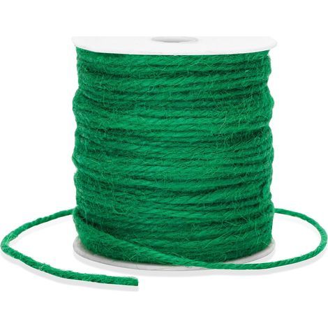 1 Rouleau Ficelle en Jute 3mm, Corde Naturelle Torsadée, Pour Jardinage Artisanat Emballage (1/5)