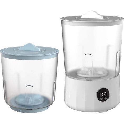 Machine À Laver Portable - Lave-Linge de Camping Compact Nettoyeur Avec 2 Seaux Pour Soutiens-Gorge Chaussettes Vêtements Bébé Culottes Voyage Camping-Car Hôtel Dortoir Appartement (1/5)