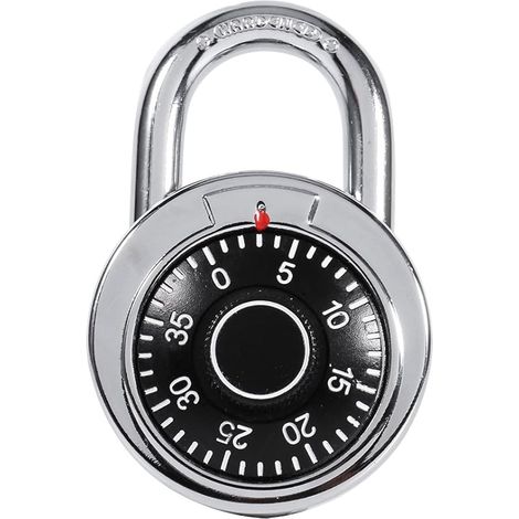 Serrure à Combinaison, Mot de Passe numérique Circulaire Cadenas Alternatif Numéro de Cadran Circulaire Bagage Valise Serrure de sécurité (1/5)