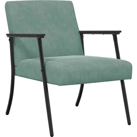 Maison Exclusive - poltrona Verde Mare 59 x 75 x 78 cm Velluto