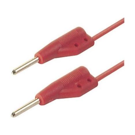 Hirschmann Test & Measurement MVL 2/50 rt Cavo di misura Spina 2 mm Spina 2 mm 0.50 m Rosso 1 pz.