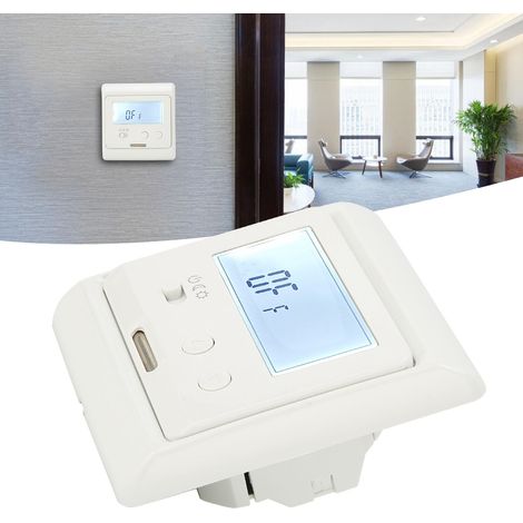 Thermostat numérique pour chauffage au sol à eau, panneau de commande de température pour usage domestique, AC180V 230V (1/5)
