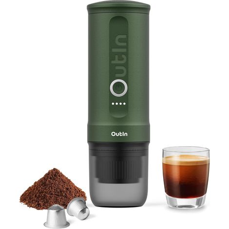 Nano Machine à café expresso électrique portable, Auto-chauffante avec Charge USB-C, Compatible Café Moulu (1/5)