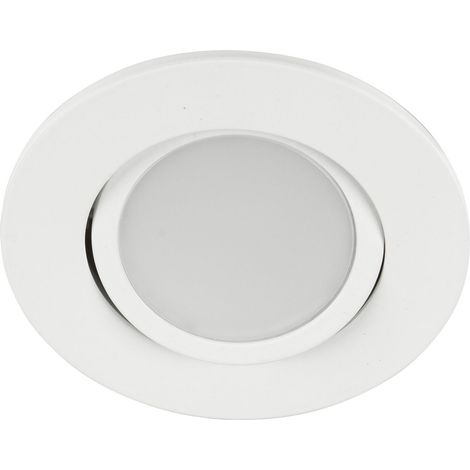 Encastré intérieur LED'UP UNIVERSAL WiZ Pro rond orientable blanc RGB+TW 2700K-6500K 6W IP65 - EUROPOLE - 57028