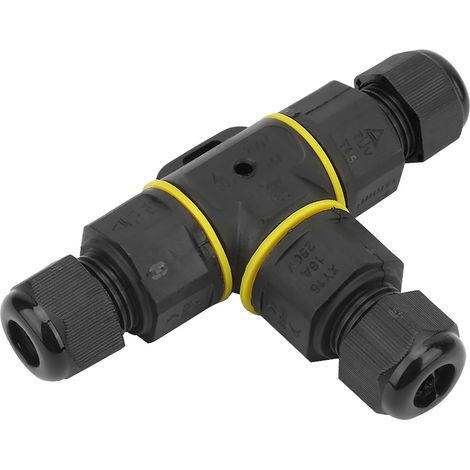 Boîtier de jonction étanche IP68 en forme de T à 3 broches, connecteur de gaine pour câble souterrain (1/5)