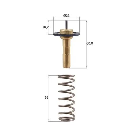Thermostat, liquide de refroidissement MAHLE TX 311 90D VOLVO 31293556