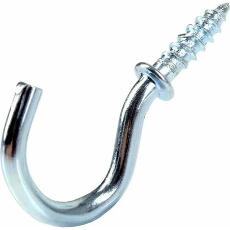 100 crochets plafond, 19 mm, argenté, pour pots et lanternes (1/5)