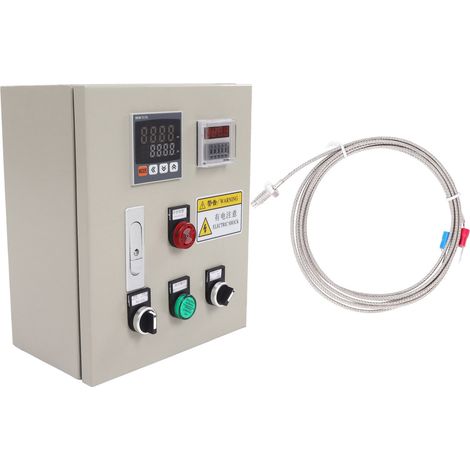 Thermostat PID numérique 380V AC triphasé 15KW, régulateur de température intelligent avec thermocouple, boîtier de contrôle précis pour usage industriel. (1/5)